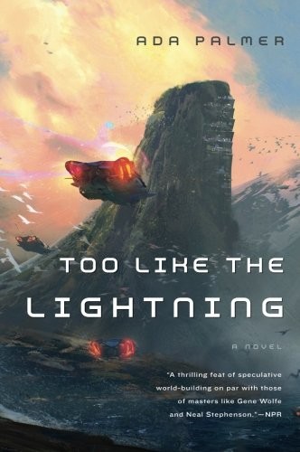 Cover of the Tor paperback edition of Too Like the Lightning by Ada Palmer, ornate design evoking Enlightenment-era imagery.